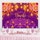 Lofaris India Light Festival Happy Diwali Party Backdrop Photo Banner